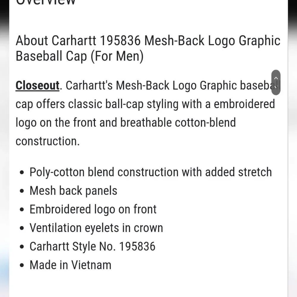 Carhartt Force Mesh-Back Logo Graphic Cap‎